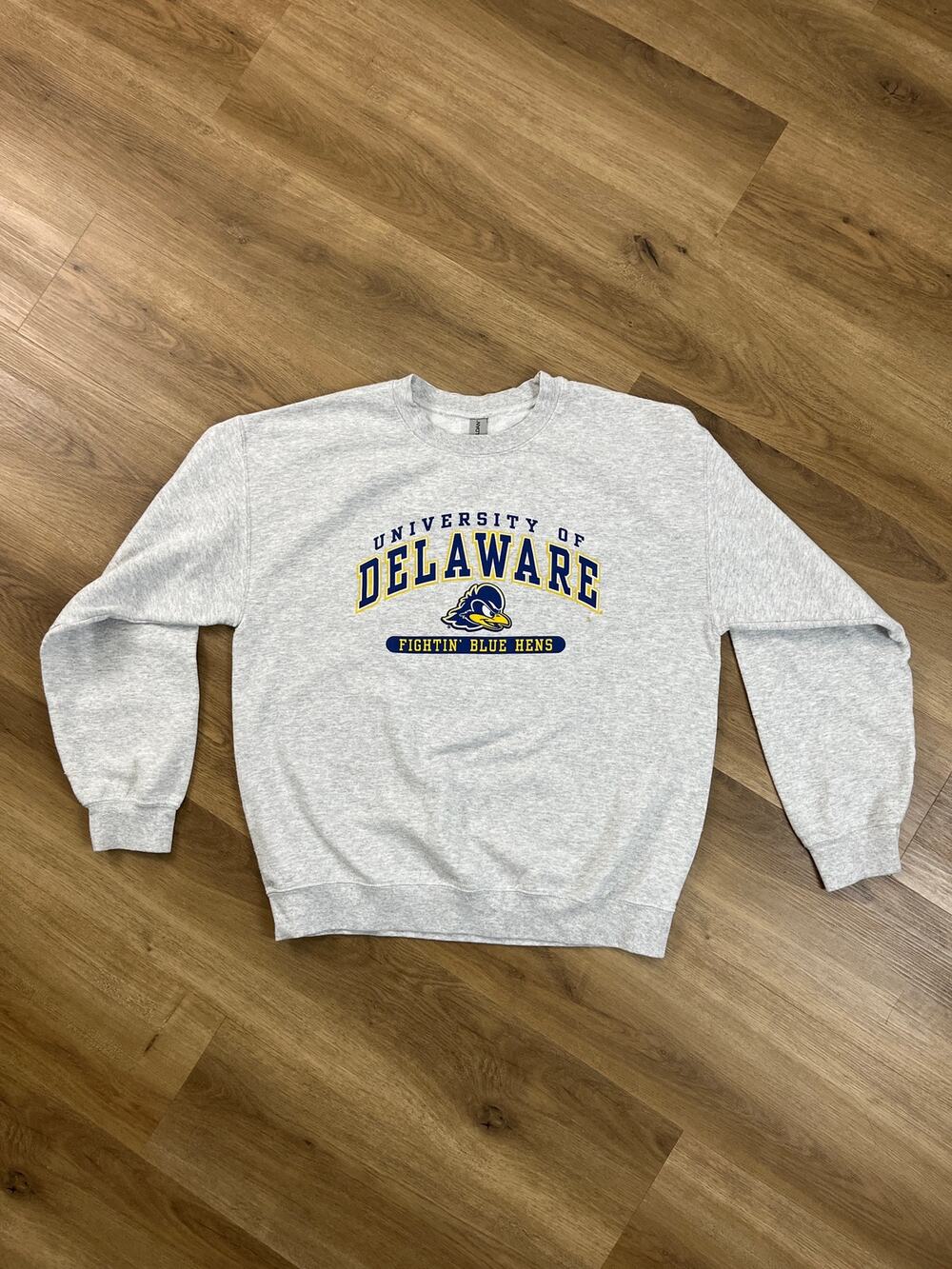 University of Delaware Fightin' Blue Hens Crewneck Gray L